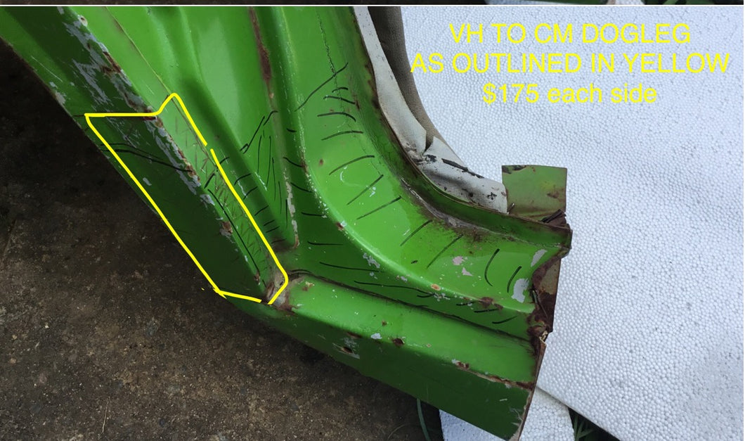 FITS VALIANT VH TO CM DOOR TO WHEEL ARCH / DOGLEG