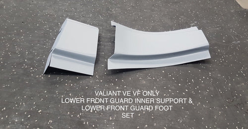 FITS VALIANT VE VF VG LOWER INNER  FRONT GUARD SUPPORT &  LOWER INNER FRONT GUARD FOOT SET