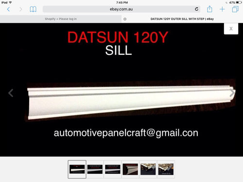 SUITS A DATSUN 120Y OUTER SILL WITH STEP