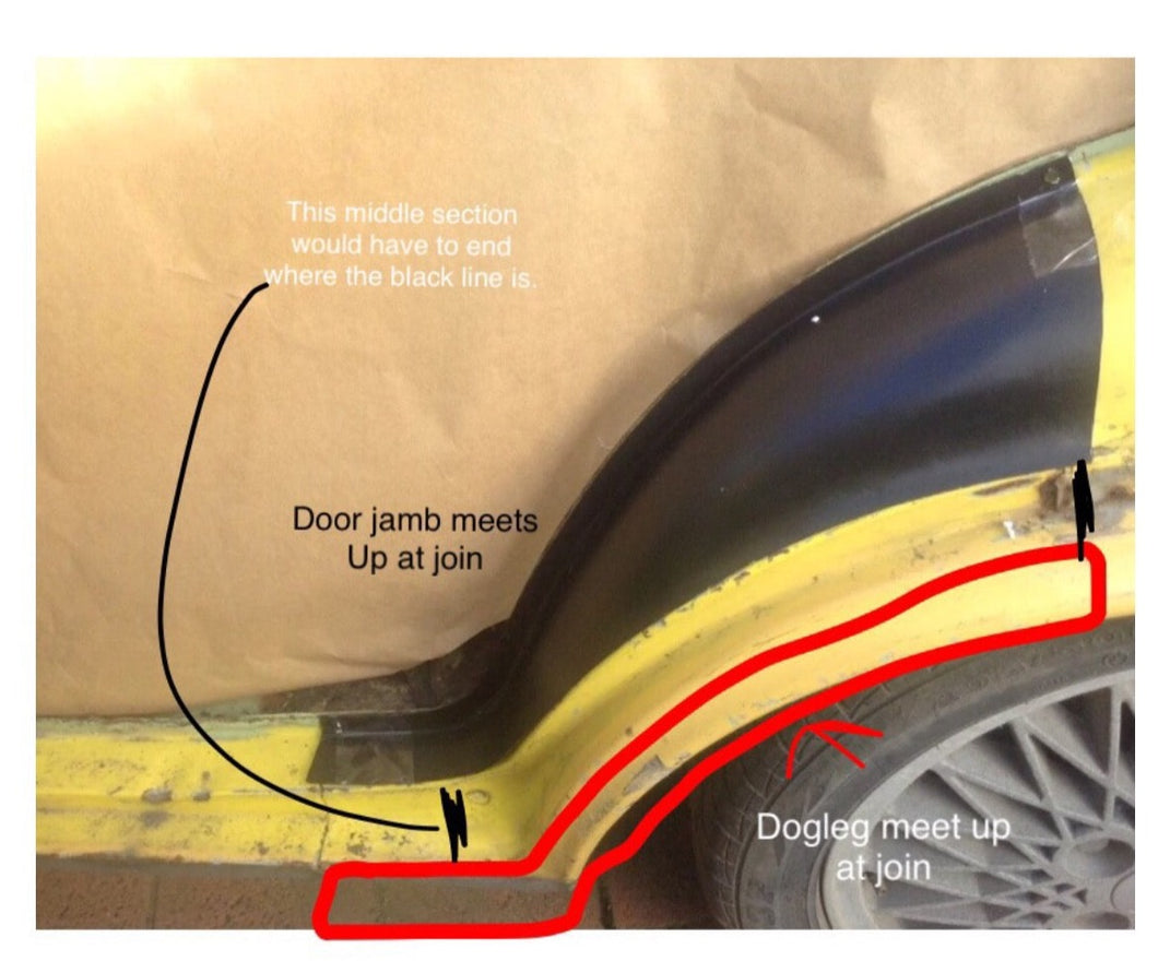 FITS DATSUN 1600/510 DOGLEG & DOORJAMB COMBINED