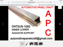 SUITS A DATSUN 1000 INNER LOWER RADIATOR SUPPORT